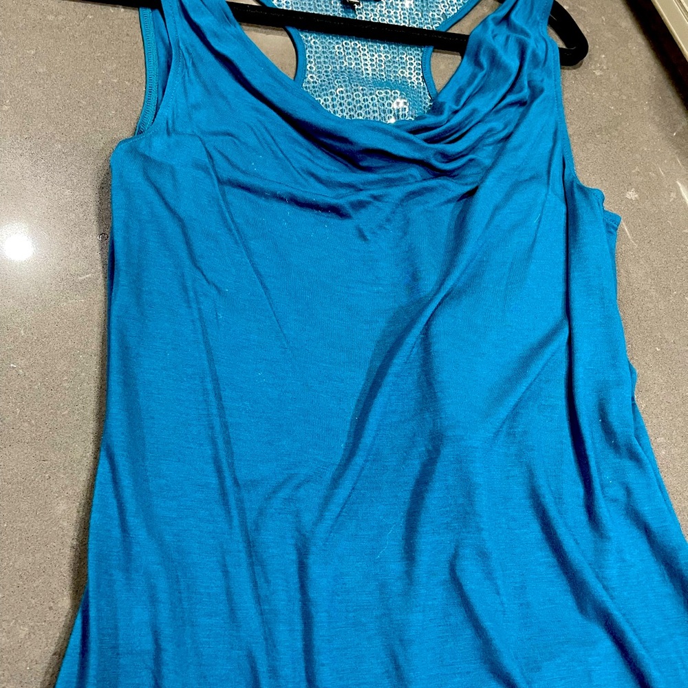 Teal Razorback Tank with Chainmail Back
